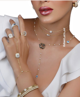 PEARLS ALLAH LONG NECKLACE