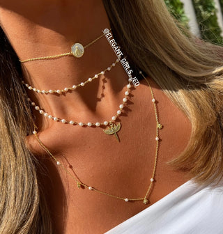 FULL PEARLS  ANGEL CHOKER