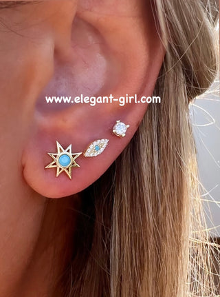 MINI SOLITAIRE STUD EARRING