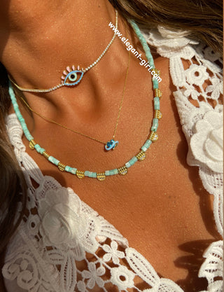 BLUE DREAM HEART NECKLACE