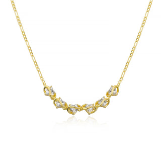MULTI DREAM GOLD HEART CHOKER