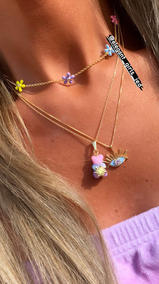 WINTER MIX 5 FLOWERS CHOKER
