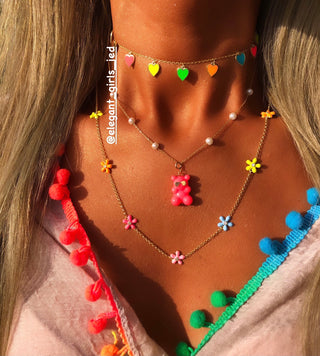 NEON HEARTS NECKLACE