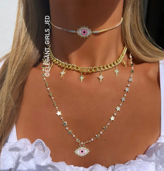 STARS CUBAN CHOKER