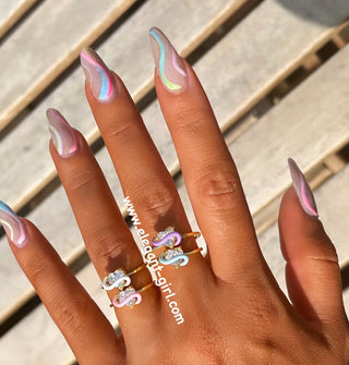 PINK DREAM WHITE HEART RING