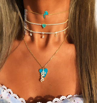ARABIC LETTERS CHOKERS