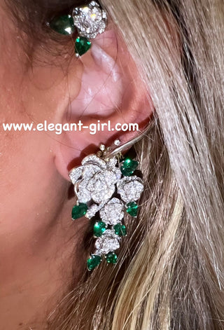 FLOWERS ART EAR CUFF
