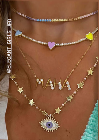FULL STARS PEARLS PURE EYE PURPLE