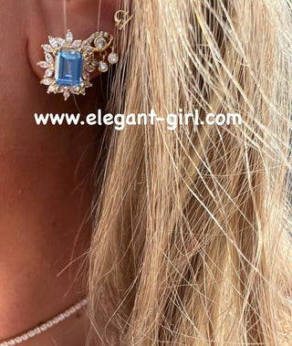 AQUA GOLD MAHA EARRING