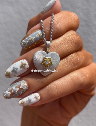 THE LUXURY HEART SILVER NECKLACE