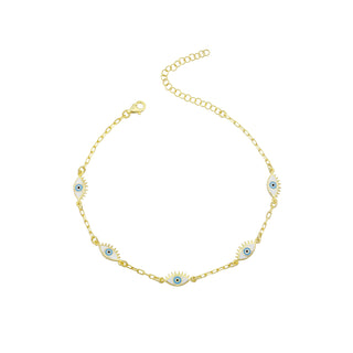 DOUBLE SIDE EYE CHOKER & LONG NECKLCE