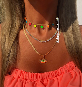 CRAFTED SNAKE SKIN NECKLACE