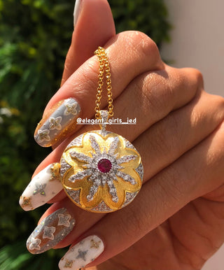 THE LUXURY RUBY LOCKET NECKLACE