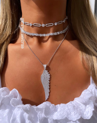 BIG WING DIAMOND NECKLACE
