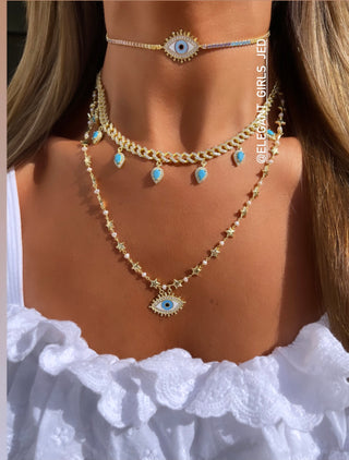 FULL STARS PEARLS PURE EYE BLUE