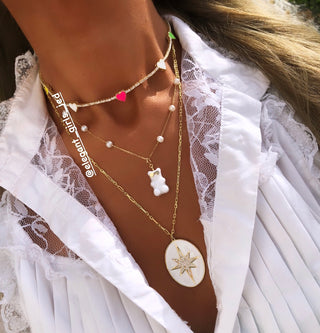 STAR DUST NECKLACE WHITE
