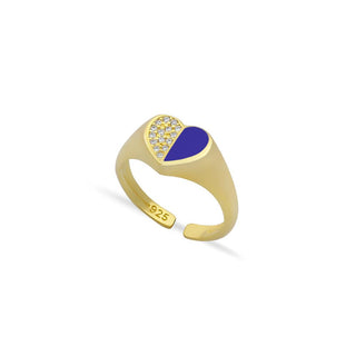 UR HALF HEART WITH ME  RING