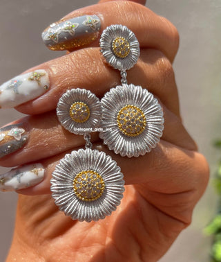 THE LUXURY SUN FLOWER EARRING