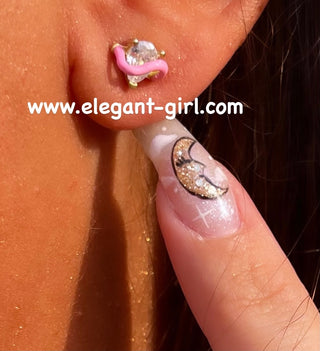 STUD DREAM PINK EARRING