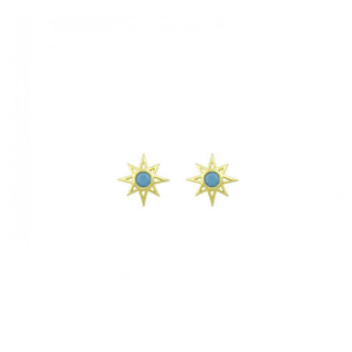 BLUE STAR STUD EARRING