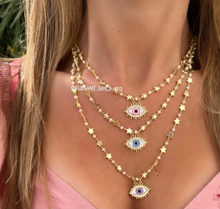FULL STARS PEARLS PURE EYE TURQUOISE