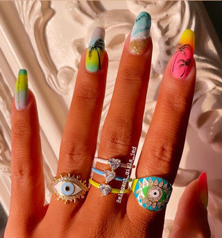 PURE BLUE EYE RING