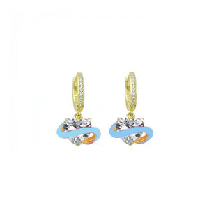 BLUE DREAM HOOP EARRING