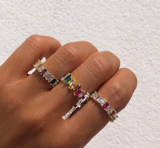 RAINBOW DOUBLE MIX RING