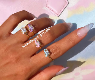 PINK DREAM WHITE HEART RING