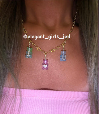 GOLD HEART CHAIN  CHOKER