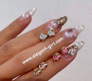 STUD DREAM PINK EARRING