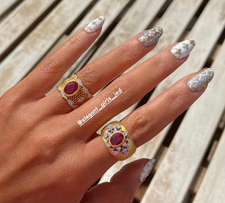 THE LUXURY GOLD RUBY  RING