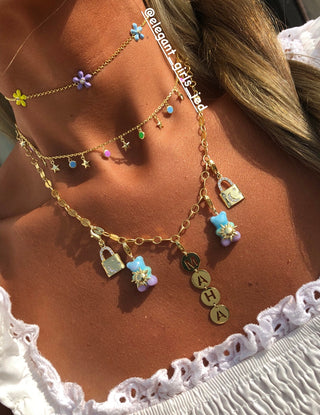 WINTER MIX 5 FLOWERS CHOKER