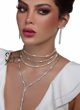 THE VERY ELEGANT SET CHOKER & NECKLACE