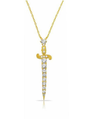 GOLD SWORD NECKLACE