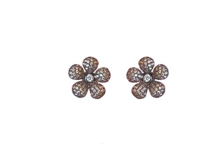 TAMPERED HONEY FLOWER STUD EARRING