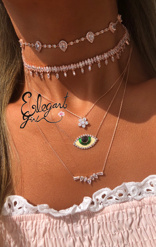 ROSE GOLD MARQUISE CHOKER - ELEGANT GIRLS