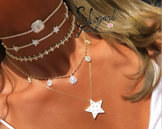 GOLD SPIKE CHOKER - ELEGANT GIRLS