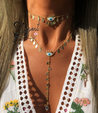 MY EYES ON YOU CHOKER GOLD - ELEGANT GIRLS