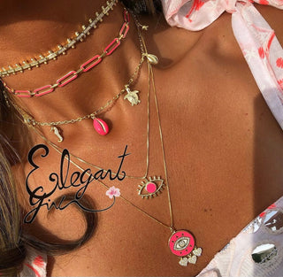 NEON COLORS EYE NECKLACE