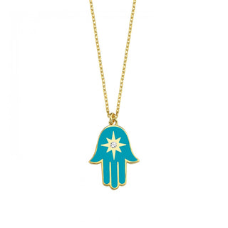 HAMSA ENAMEL HAND