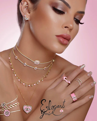 PASTEL COLORS STARS WITH BEADS NECKLACE