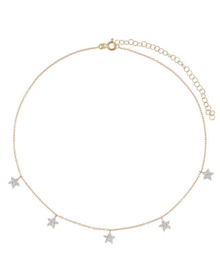 FLOWERS DANGLE CHOKER