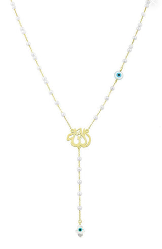 PEARLS ALLAH LONG NECKLACE