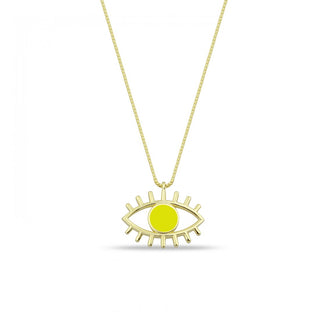NEON COLORS EYE NECKLACE