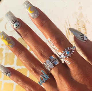 Allah blue ring