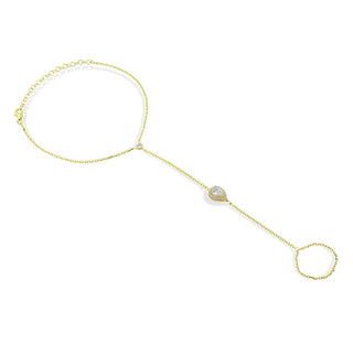 MARQUISE STONE HAND CHAIN