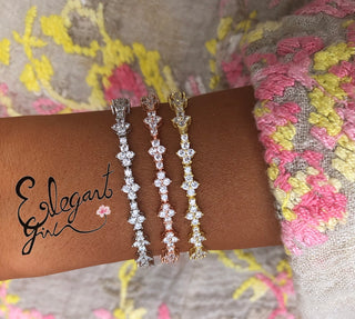 NEW DIAMOND SHAPE BRACELET SILVER