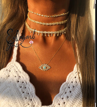NEW MARQUISE CHOKER GOLD
