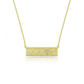 GOLD BAR SHAPES NECKLACE